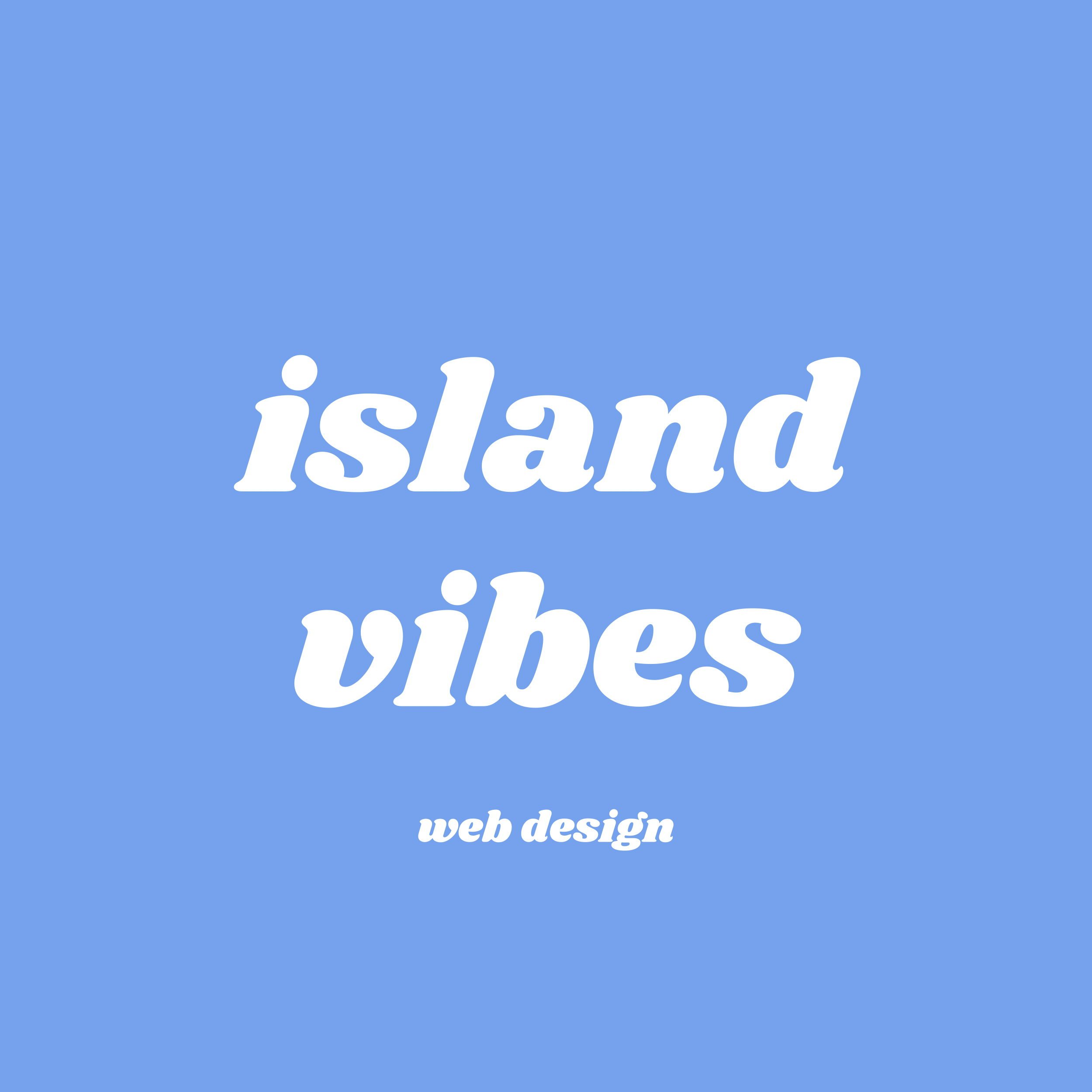 island vibes web design